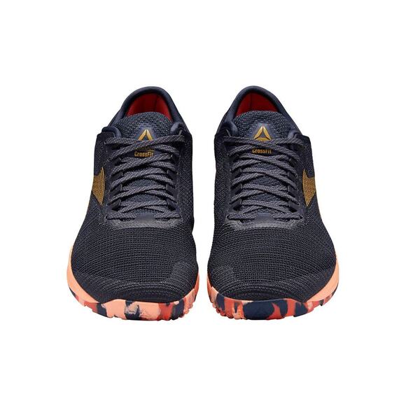 REEBOK MEN\'S NANO 9 CROSS TRAINER, HERITAGE NAVY/ROSETTE/SUNGLOW, 8 M US